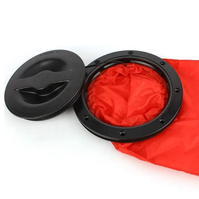 Kayak Accessory Black Hatch Cover with Storage Bag Durable Nylon Material