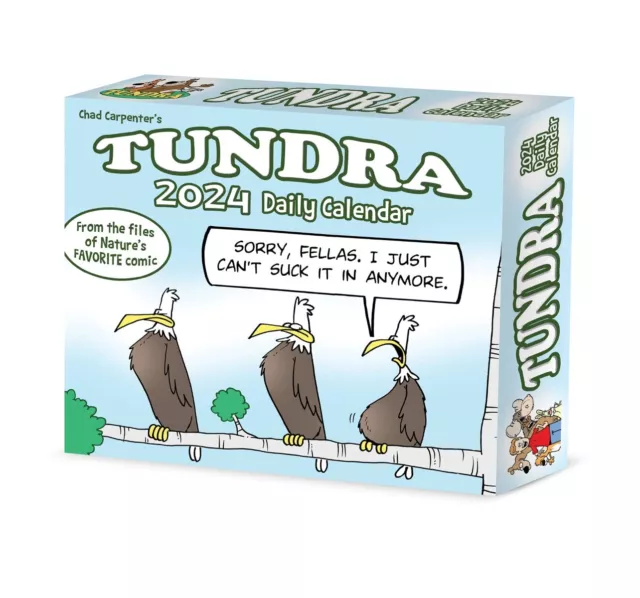 TUNDRA 2024 6.2& x 5.4" Box Calendar Calendar Day to Day Calendar