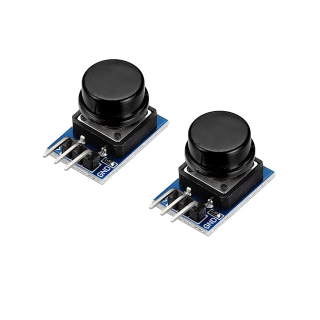TACTILE SWITCH BREAK Out Board Button Key Module 3 Pin 3.3-5V Black ...