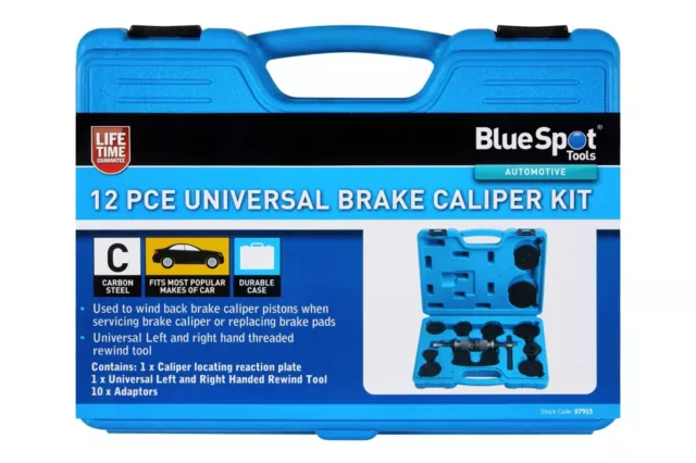 Brake Caliper Wind Back Tool Set Universal 12 Piece Left & Right