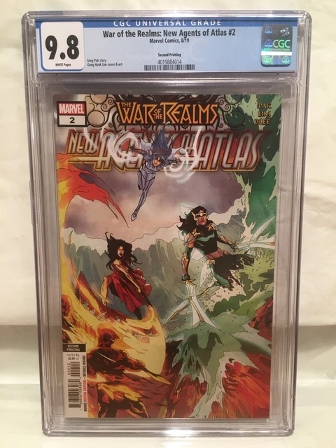 War Realms New Agents Atlas #2 CGC 9.8 2nd Printing 1st Sword Master 2019 Marvel