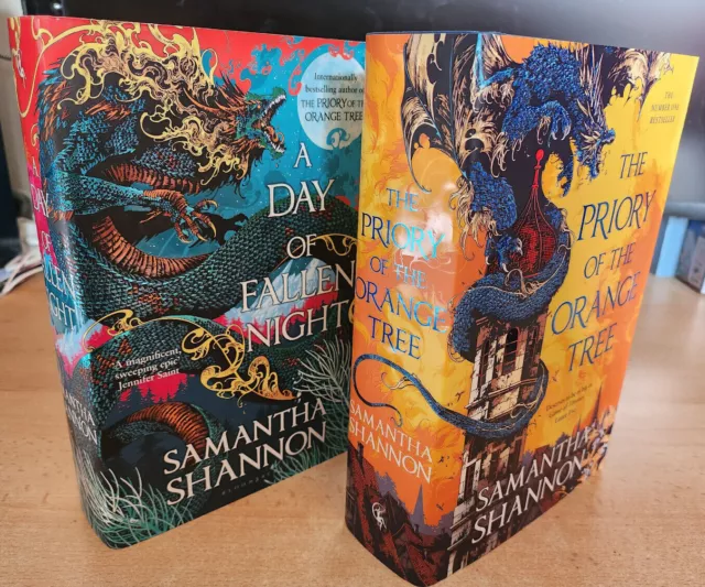 The Priory of the Orange Tree & A Day of Fallen Night Samantha Shannon SIGNED