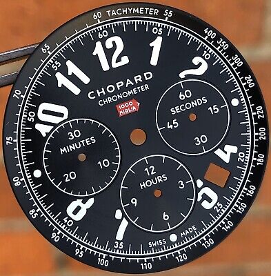 Chopard Chronometer Miglia 42mm Cassa Cronografo 33,5mm Quadrante Nero ORIGINAL NOS.