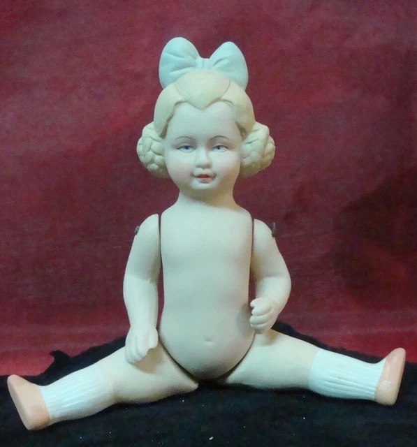 Títere Articulado Hija Art Deco Estilo Art Nouveau Estilo Porcelana Esmaltes