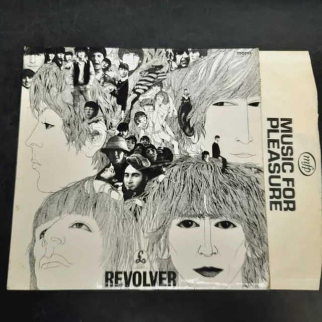 The Beatles Revolver Vinyl 1966 Record PMC 7009 E.M.I Records Vintage -CP