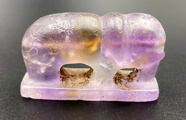 Ancient South East Asian Burmese Pagan Pyu Dynasty Antiquities Amethyst Elephant