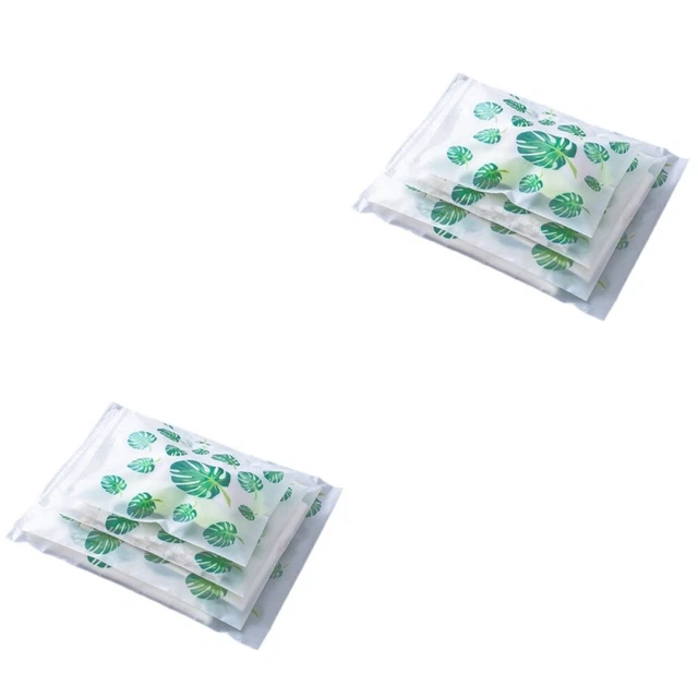 10 piezas Bolsa de almacenamiento Bolsos transparentes Para Blusa Camisa Calcetines cosméticos