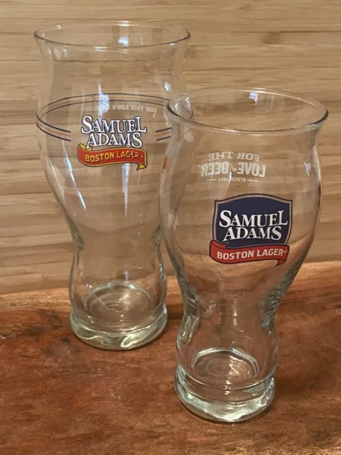 Vintage Collectible  Pilsner Glass SAMUEL ADAMS BOSTON LAGER  Save The Planet