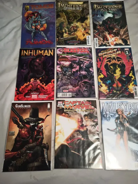 Lot Of 9 marvel Comics