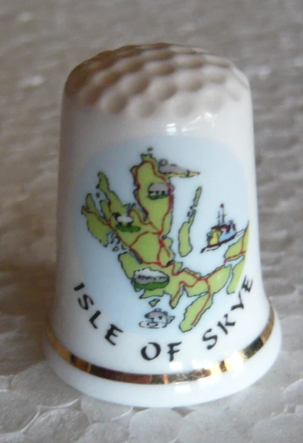 LOT DE 3 Dés à Coudre De Collection En Porcelaine Décoré De Cathédrales Anglaise EUR 3,50