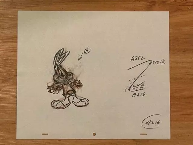 Warner Brothers-Tiny Toons Adventures-Buster Bunny- Original Production Drawing