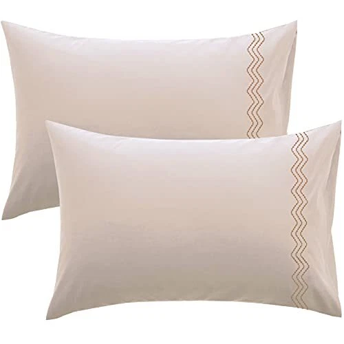 O'woda Lot de 2 Taies d'oreiller en Microfibre 40 x 80 cm Super Douceur Anti-...