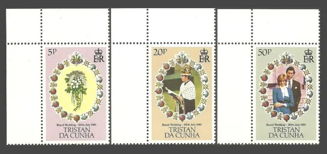 Tristan da Cunha Stamps 1981 Wedding of Prince Charles & Lady Diana Spencer- MNH