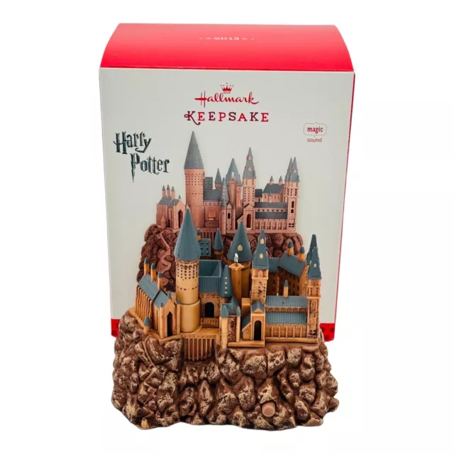 HALLMARK HARRY POTTER Hogwarts Castle Christmas Ornament Magic Sound