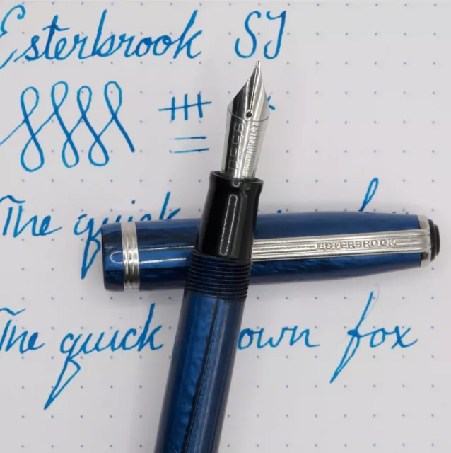 Esterbrook SJ fountain pen, blue, 9550 nib, serviced