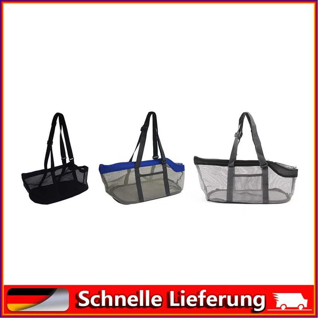Bolso de Transporte de Malla Informal para el Hombro Plegable Mascota Gato Perro Portador Bolso de Mano