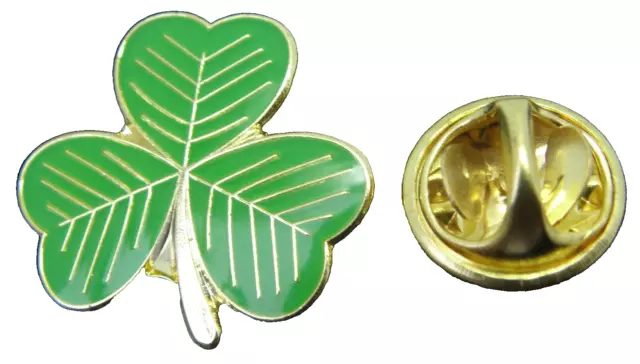 Irish Shamrock Pin Badge Symbol of Ireland Eire Gaelic Brooch