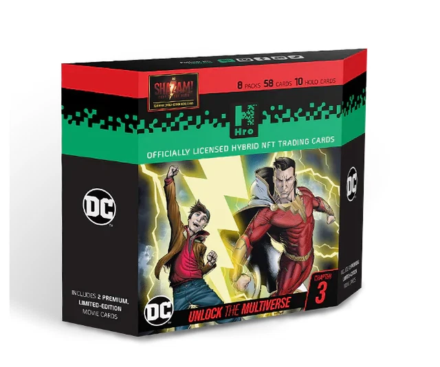 2023 DC Hybrid Trading Cards Chapter 3 Shazam! 8-Pack Premium Starter Box