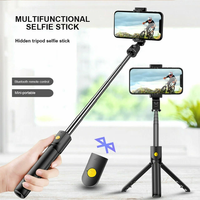 3 IN 1 Bluetooth Selfie Stick for iPhone/Android with Remote Extendable