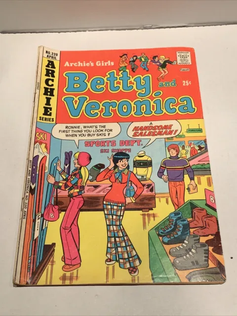 1974 Betty and Veronica Archie Series No 220 April Bronze Age Vintage Comic Book