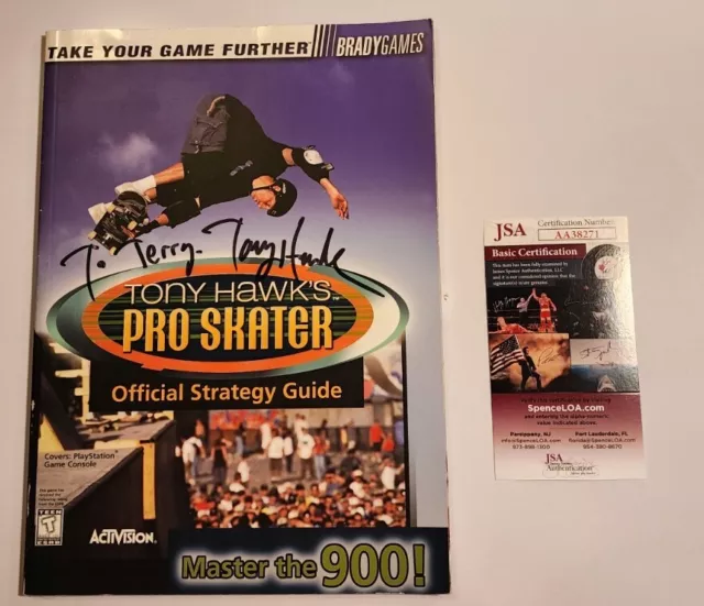 Tony Hawk Signed Pro Skater Video Game Guide Autograph JSA COA Auto Skateboader