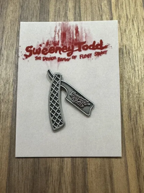 Sweeney Todd - Broadway Musical - Official Lapel Pin - NEW