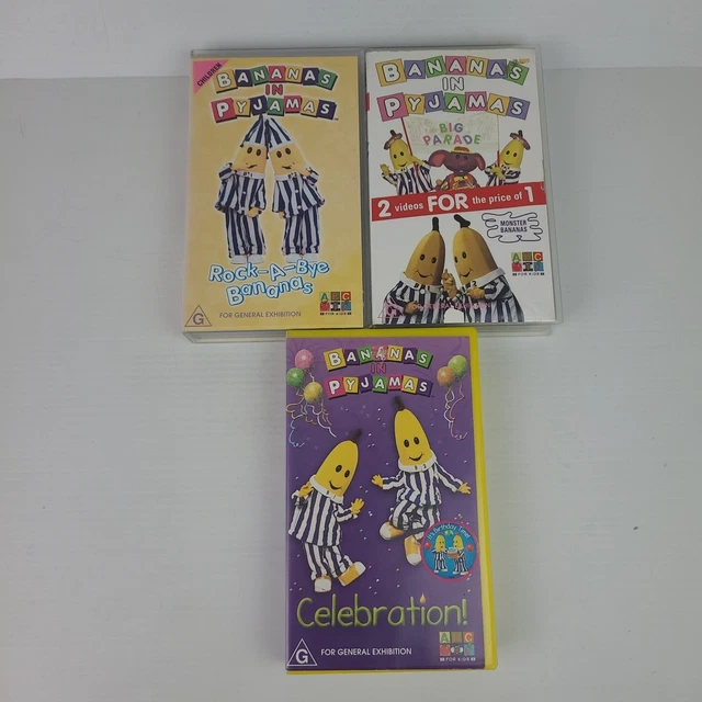BANANAS IN PYJAMAS VHS Video Tape x3 4x Titles B1 & B2 Monster