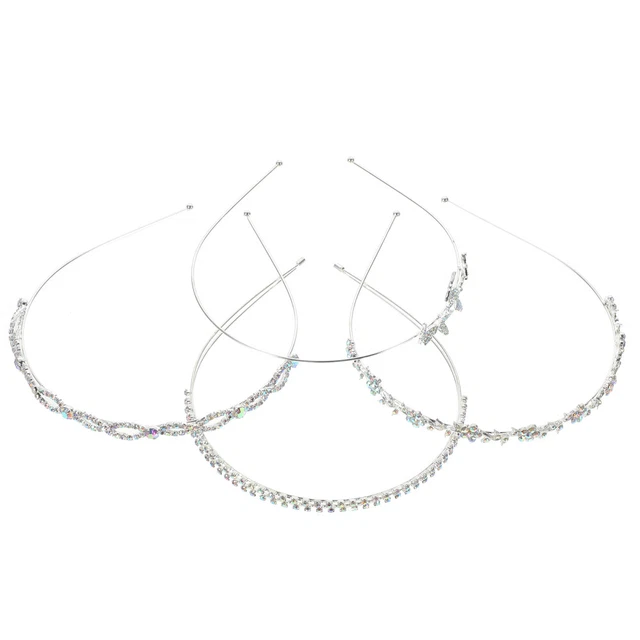 4 pz testata fascia strass per donna strass bambino