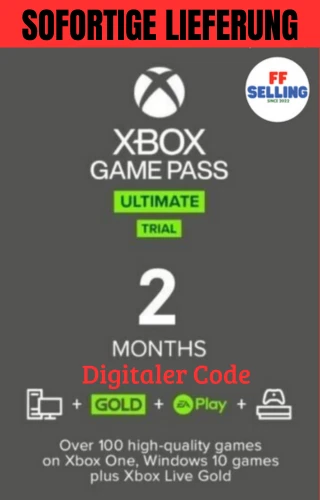 XBOX Game Pass Ultimate + XBOX GOLD LIVE - 2 mesi TRIAL - codice digitale immediato