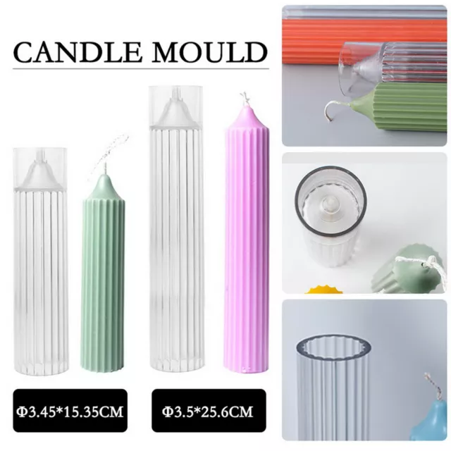 Candle Mold Long Pole Plastic Pillar Candle Making DIY Candle Mould Supplies