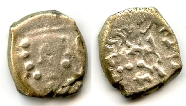 Nice silver drachm of Kumaragupta I (414-455 AD), Gupta Empire, India