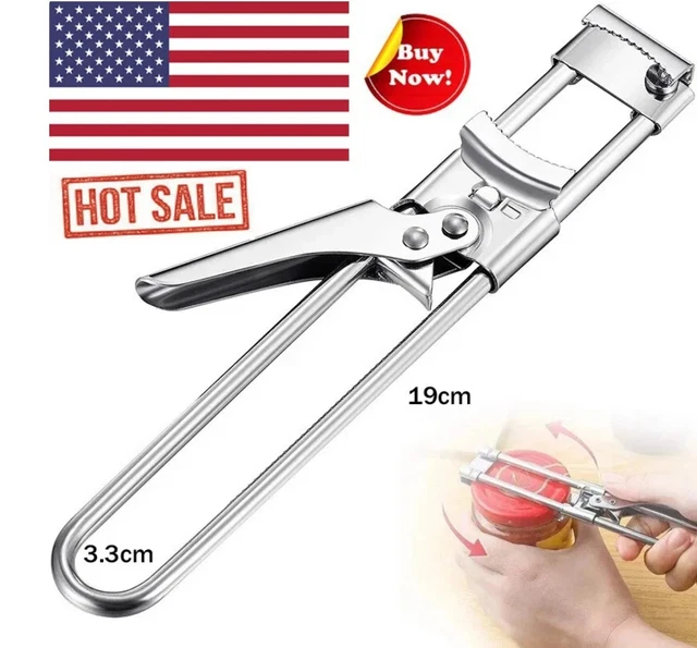 Adjustable Stainless Steel Can Opener Kitchen Jar Lid Easy Bottle Remover Tool