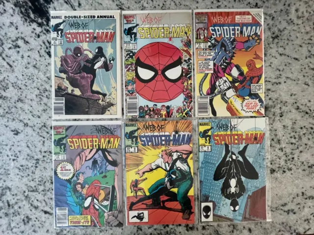 Lot Of 6 Web Of Spider-Man Marvel Comic Books # 8 9 16 17 20 + Annual #1 NM J907