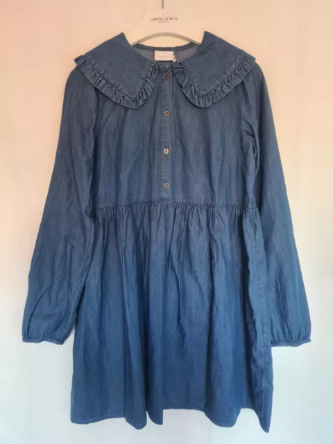 Mamalicious Umstandshemd Kleid klein blau Denim kurz Baumwolle neu ohne Etikett UVP £ 45 2