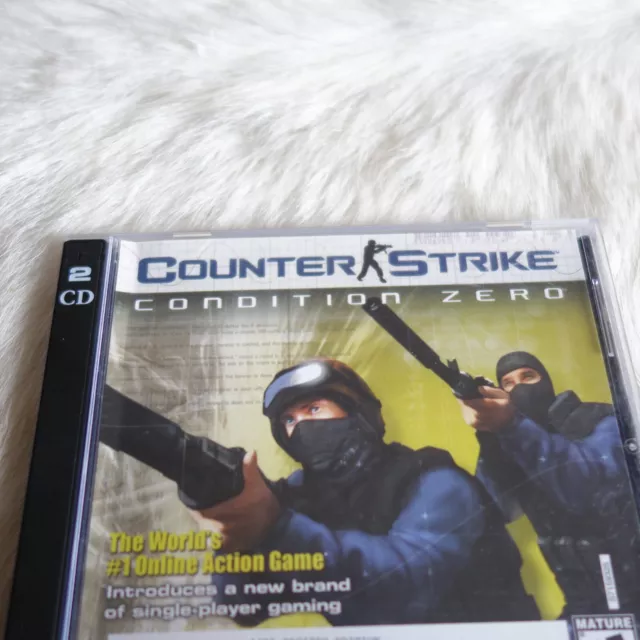 Counter Strike Condition Zero 2-Disc with Manual CD-ROM For PC incl. HL2  footage