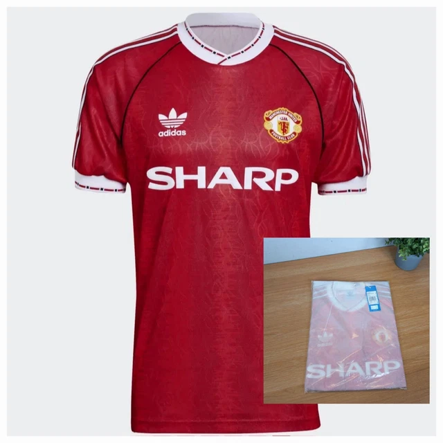 Man united 90 92 home shirt new arrivals