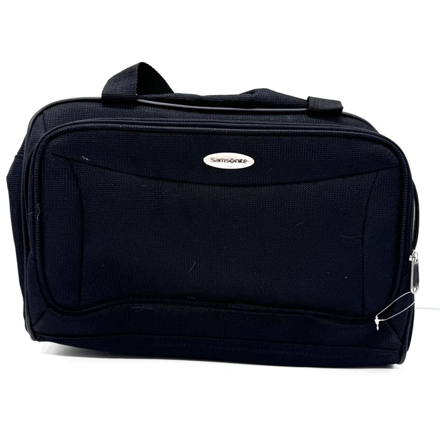 Sac cabine Samsonite 2 roues vintage toile verte 48x 36x 23cm