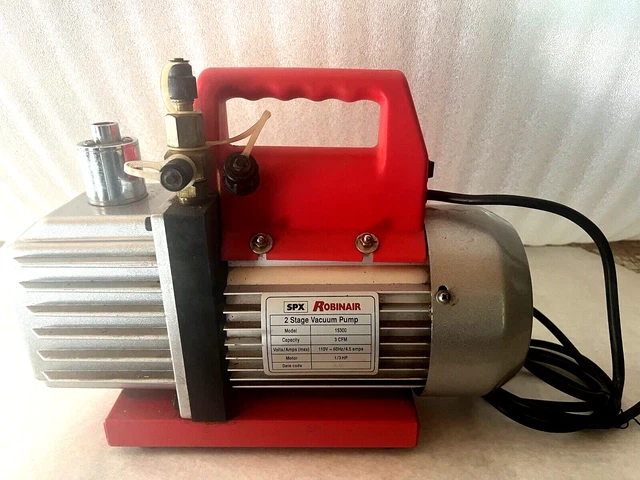 Robinar 15300 Vaccum Pump 110V 3CFM 2 Stage Corded Electric
