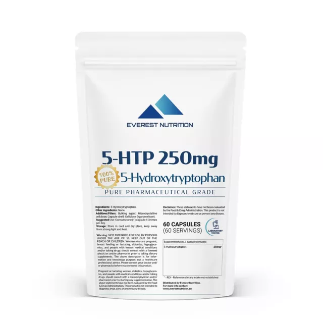 5-HTP 250 mg vegane Kapseln 5-Hydroxytryptophan Gute Laune unterstützen Schlafmi