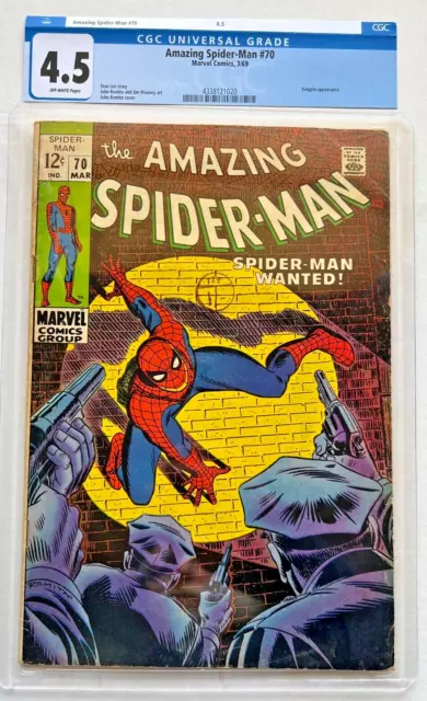 =AMAZING SPIDER-MAN=#70 CGC 4.5 *no case* Kingpin 1st Vanessa Fisk Marvel Comic