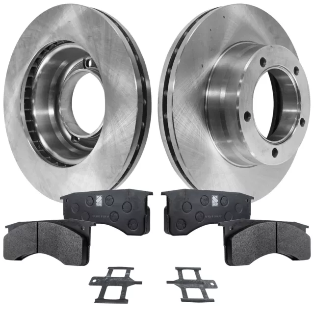 Disc Brake & Organic Pad Kit For 2003-2009 Chevy C5500 Kodiak Front and Rear