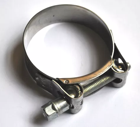 TJBC STAINLESS STEEL EXHAUST CLAMP HOSE CLAMP BANJO CLIP 52-55mm