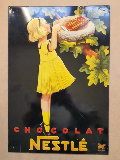 Plaque métal vintage Chocolat Delespaul Havez - France