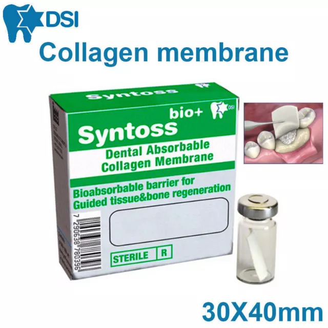 Resorbable Collagène Membrane Chirurgical Barrière Implant Dentaire 30x40 MM