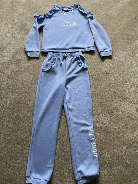 River Island Girls Jogging Top & Bottom Set Age 11-12 never worn