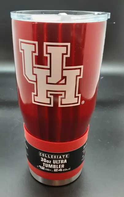 NEW, Red HOUSTON COUGERS 30oz Stainless Steel Travel Tumbler