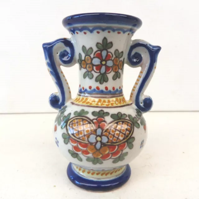 * VASE MINI NEVERS FAIENCE SIGNE A. MONTAGNON 9 cm de haut