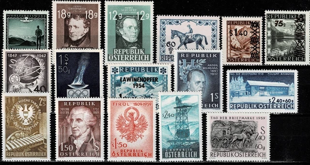 Österreich Lot aus den 50er Jahren postfrisch