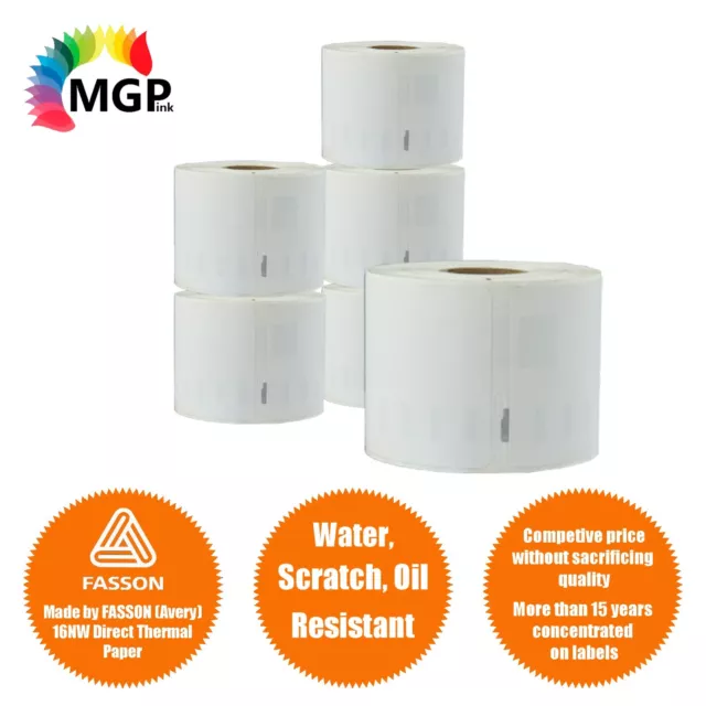 6x Rolls Compatible Dymo 99014 Shipping /Address label 54mm x 101mm