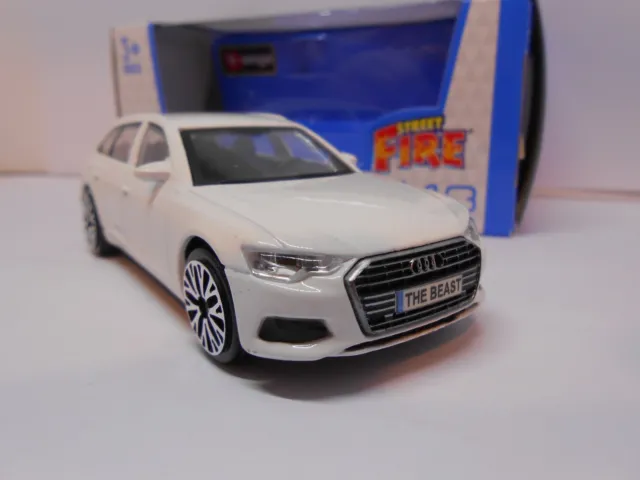 AUDI A6 AVANT PERSONALISED NAME PLATES Toy Car 1:43 scale DAD BOY BIRTHDAY BOXED